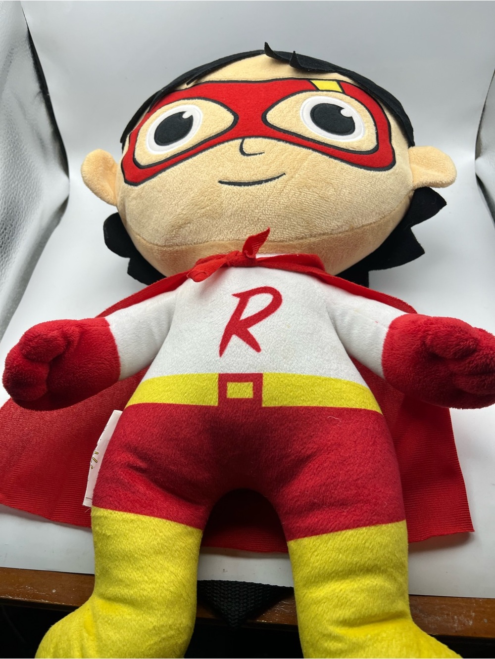 Ryan Red and Yellow Superhero Plush with Cape